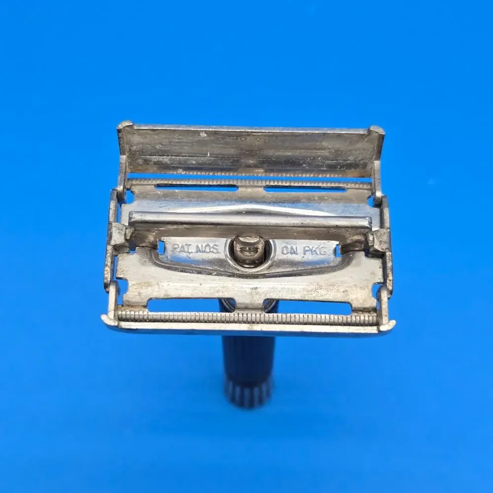 Vintage Gillette Black Handle Super Speed Safety Razor 1976 W USA